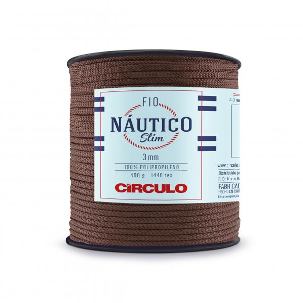 FIO NAUTICO SLIM 3MM - COR 7382 CHOCOLATE